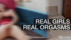 stockinged pandora masturbating solo with shaved pussy in sexy lingerie