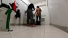 garota cosplay de jade mortal kombat faz sexo no banheiro durante halloween com mr matusalem