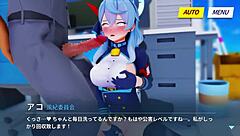 Aco's Subtle Masturbation In 3D Anime Hentai Style