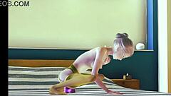 A young teen in stockings indulges in solo masturbation in this 3d anime scene