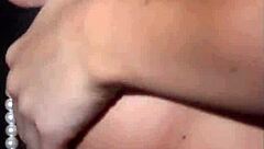 Big boobs blonde milf Lindsey Gayle Evans strips off lingerie. She exposes her amazing naked body