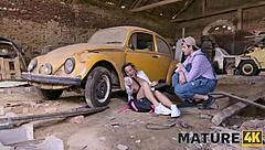 Mature4K tale of an American senior and young Russian. Wrong turn leads to right pussy action.