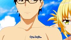 Linda Chica Rubia Enjoys a Sunny Day at the Beach in Hentai Tale