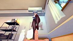 hana uzaki and tsuki uzaki dive into intense pov sex in uzaki-chan hentai