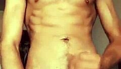 This Hot Soloboy Strokes His Monster Cock Until He Bursts. You Gotta See the Cumshot Action!