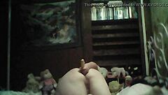Deep anal masturbation with toys and orgasm