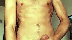 This Hot Soloboy Strokes His Monster Cock Until He Bursts. You Gotta See the Cumshot Action!