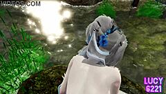 Ninja breaks free from restraint in wild uncensored action