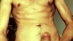 This Hot Soloboy Strokes His Monster Cock Until He Bursts. You Gotta See the Cumshot Action!