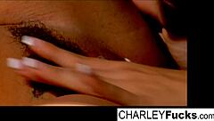 Charlie enjoys slippery wet fun with brunette Capri!