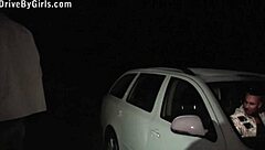 blond hottie heads to a wild public dogging gangbang meetup