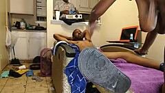 I found a huge dick for my ebony friend to suck.