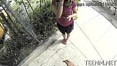 Courtney Loxx, the babe, engulfs rod eagerly for quick cash.