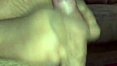 Ugh, givin a homemade footjob with all kinda nylons on!