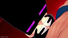 Novia Ready to Screw Wearing Enderman Mask in Love Hotel with Uncensored Raw Action