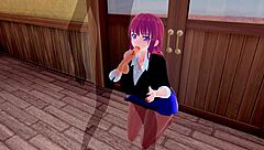 3d hentai featuring big ass and big tits with glasses