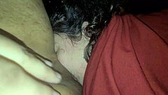 curious frank gets his ass eaten by key. the latina delivers a wild rimjob.