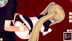 Blonde busty gal Eleanor in 3D hentai. Wild positions await?