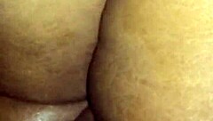 she explored every inch of her soft ebony bubble butt during play.