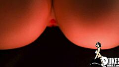 Big booty latina in lingerie photoshoot contrasts with her fat fucking fetish