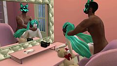 did miku get fucked by a black guy in this 3d cartoon anime hentai?