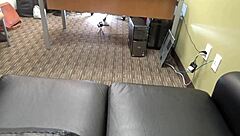 Can I please make you cum in the backroom office scene?