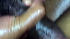 she explored every inch of her soft ebony bubble butt during play.