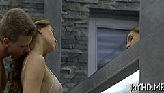 teen sweetheart with small tits enjoys deep fucking in contest 😍