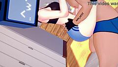 warming up tv woman's vagina with steamy rubbing