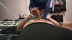 The wife of my best friend gives me a delicious blowjob