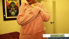 Man, those huge tits are crazy, and she loves deepthroating! 😍