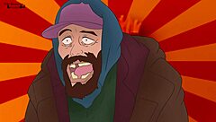 Girl from McDonald's Ad Screws Homeless Man in Anime