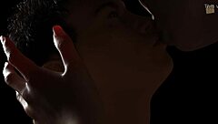 Jessy gives a footjob to a big cock in the city.