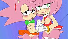 sonic and amy in wild hentai action