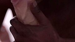 That black guy sucking on a huge white dick