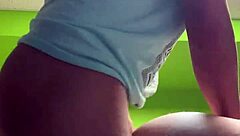 Fucked hard in the ass during rough play.