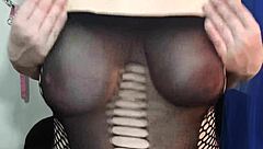 kyra hellfire's natural big boobs in an emotional joi countdown