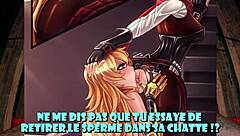 Hentai Femdom Weiss Dominates with Anal and Jerk Off Instructions