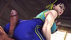 Cartoon assjob with monster cock gets wild, haha! 😈