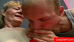 Hairy Granny Feels Amazing Getting a Sticky Facial Shot