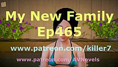 my new family 465 with cartoon characters