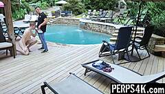 Boy Getting Ass Loaded With Cum From Gay LP Officer. Punished Hard In Shop!