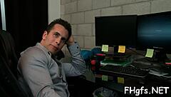 excited teen girl sucks cock and gets screwed hard