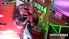 Bound teen in shibari bondage for domination