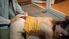 Sexy French amateur in satin lingerie gets bent over for POV rimjob and fuck