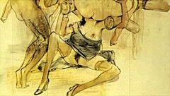 Vintage Erotic Illustration With Seductive Retro Charm