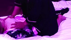 japanese girlfriend in kimono cosplay reaches climax with intense hand play