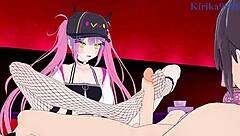 Tokoyami Towa and Yozora Mel in wild 3D hentai creampie action