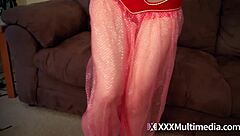 i dream of jeanie parody with krystal orchid, she's blonde and fun