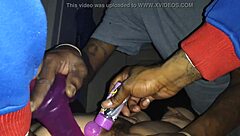 big freak gives blowjob to monster black cock, so intense and wild